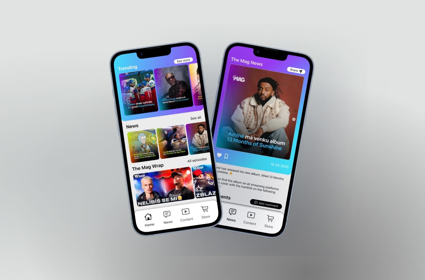 The Mag iOS app